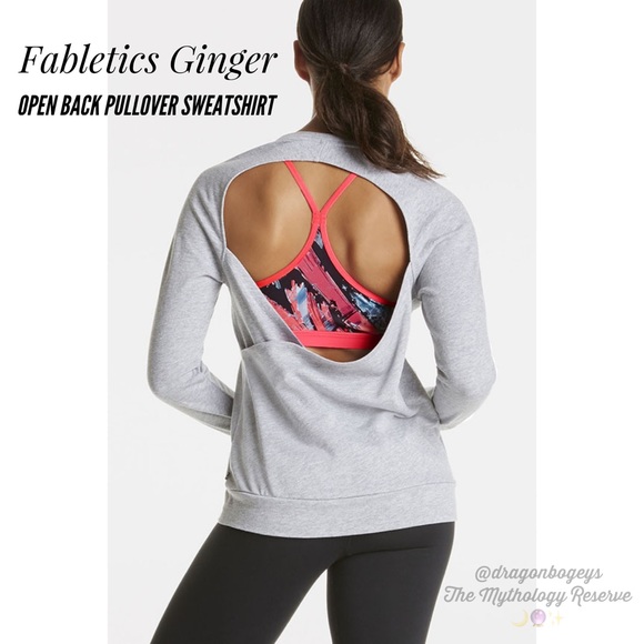 Fabletics Tops - Fabletics Ginger Open Back Pullover Sweatshirt